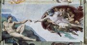 CERQUOZZI, Michelangelo The creation of Adam oil painting artist